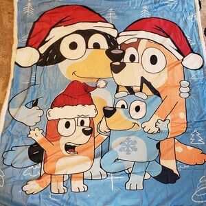 Bluey Family Christmas Blanket